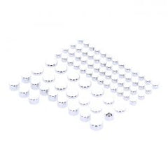 MCS Smoothtopps, Push-On Cover Set (77Pc). Chrome