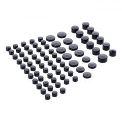 MCS Smoothtopps, Push-On Cover Set (77Pc). Black