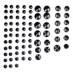 MCS Smoothtopps, Push-On Cover Set (77Pc). Black