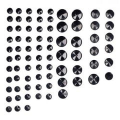 MCS Smoothtopps, Push-On Cover Set (77Pc). Black