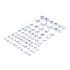 MCS Smoothtopps, Push-On Cover Set (74Pc). Chrome