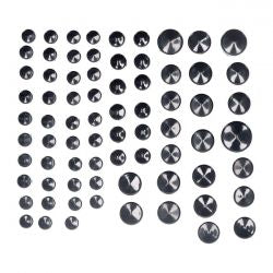 MCS Smoothtopps, Push-On Cover Set (74Pc). Black