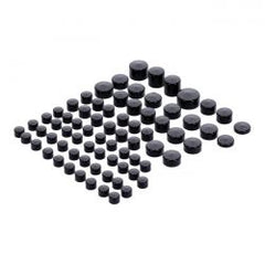MCS Smoothtopps, Push-On Cover Set (74Pc). Black