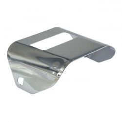 MCS 73-Up Taillight Visor. Plain. Chrome