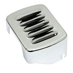 MCS Custom Coil Cover, Louvered. Chrome