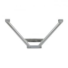 MCS Rigid Frame Passenger Foot Peg Bracket. Chrome