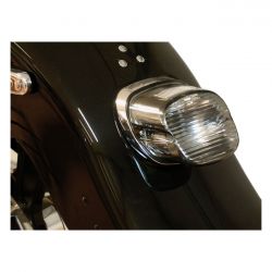 MCS Laydown Taillight Lens. Light Smoke
