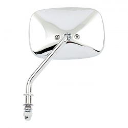 MCS Late OEM Style Mirror, Short Stem, Left Side. Chrome
