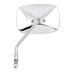 MCS Late OEM Style Mirror, Short Stem, Left Side. Chrome