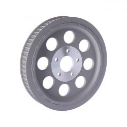 MCS Reproduction OEM Style Wheel Pulley 65T, 1-1/2" Belt. Silver