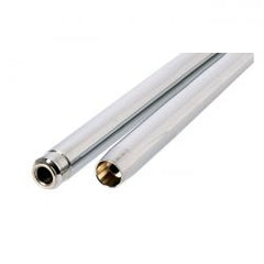 MCS Fork Tubes 35mm, 23-1/4". Show Chrome