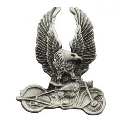 MCS Biker Pins Eagle On Bike Pin