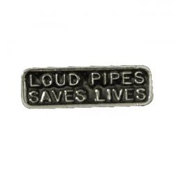 MCS Biker Pins Loud Pipes Saves Lives Pin