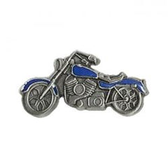 MCS Biker Pins Motorcycle Pin Blue Colored