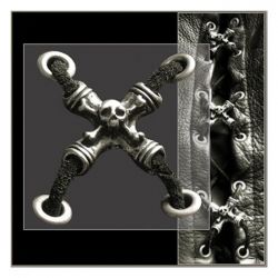 MCS Vest Extender Skull Side Lace