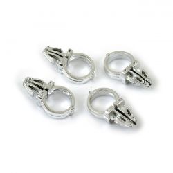 MCS Chrome Handlebar Wire Clips
