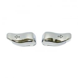 MCS Turn Signal Switch Extender Cap Set. Chrome