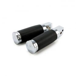 MCS Caliber Passenger Footpegs, Chrome