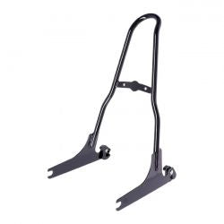 MCS Sissy Bar Kit 21" 1-Piece Upright, Black