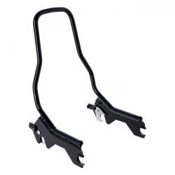 MCS Sissy Bar Kit 12" Upright. Gloss Black