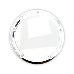 MCS Derby Cover, Smooth Domed. Chrome