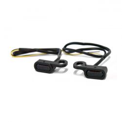 MCS Fastline, Below Bar Led Turn Signal Set. Black