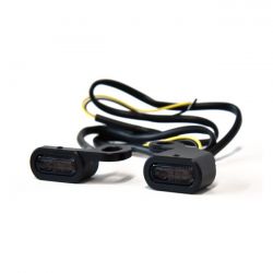 MCS Fastline, Below Bar Led Turn Signal Set. Black