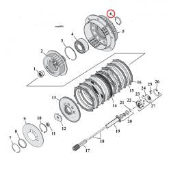 MCS Retaining Ring, Clutch Bearing