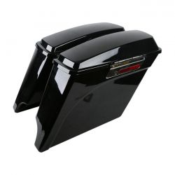 MCS 5" Down Extended Saddlebag Set. Black
