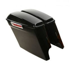 MCS 5" Down Extended Saddlebag Set. Black