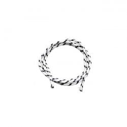 MCS Classic Cloth Covered Wiring, 25Ft. Roll. White/Black