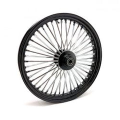 MCS Radial 48 Fat Spoke Front Wheel 3.50 X 23 Sf Black