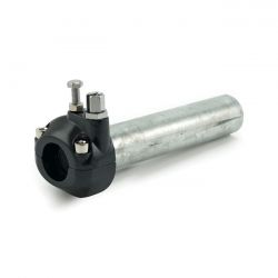 MCS Universal Metal Throttle Grip 7/8" Handlebars, Black