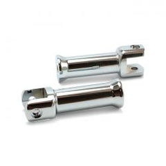 MCS M8 Softail Passenger Footpeg Mounts, Chrome