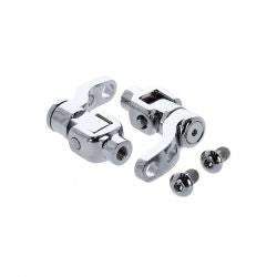 MCS M8 Softail Passenger Footpeg Mount Kit, 360° Adj. Chrome