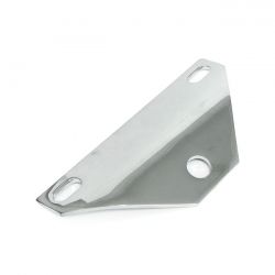 MCS Custom Headlamp Mount Bracket. Chrome