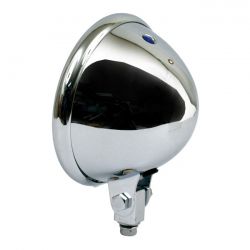MCS 5-3/4" Bates Style Headlamp, Shell Only. Chrome