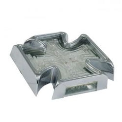 MCS Maltese Cross Billet Led Taillight. Clear Lens