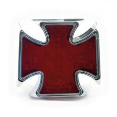 MCS Maltese Cross Billet Led Taillight. Red Lens