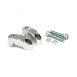 MCS Shortened Turn Signal Mount Kit. Front, Chrome