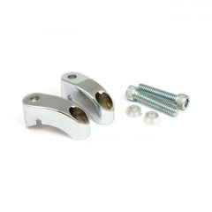 MCS Shortened Turn Signal Mount Kit. Front, Chrome