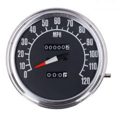 MCS FL Speedometer, 74-84 Face, Black. 2:1 Mph