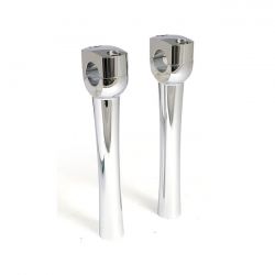 MCS Dighton 8" Domed Risers. Chrome