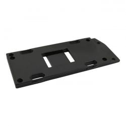 MCS 4-Speed Transmission Mount Plate. Black