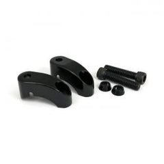 MCS Shortened Turn Signal Mount Kit. Front, Gloss Black
