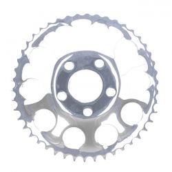 MCS Rear Sprocket, Chrome. 46T