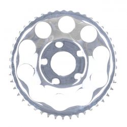 MCS Rear Sprocket, Chrome. 46T