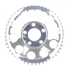 MCS Rear Sprocket, Chrome. 49T