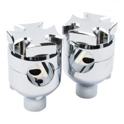 MCS Flat Maltese Riser, 2" Chrome