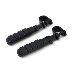 MCS Comfort Foot Peg Set. Clamp-On. Black
